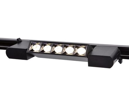 Трековый однофазный светодиодный светильник GL6688 BK черный LED 6W 4200K 24°