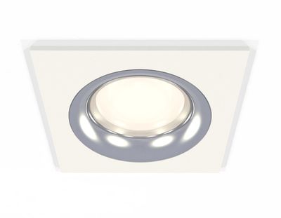 Комплект встраиваемого светильника XC7631003 SWH/PSL белый песок/серебро полированное MR16 GU5.3 (C7631, N7012)