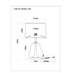 Декоративная настольная лампа Arte Lamp PLEIONE A5045LT-1PB, 1хE27