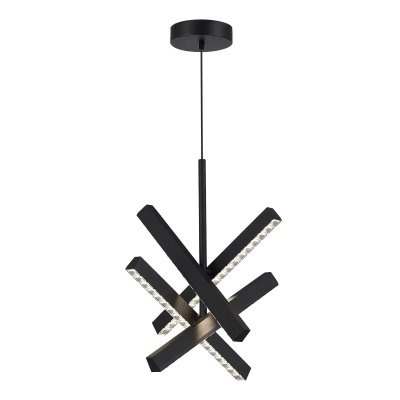 SL1018.413.04 Светильник подвесной ST-Luce черный/прозрачный LED 4*43W 4000K
