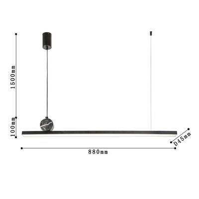 Подвесная люстра Firmato 4060-1P, LED*35W, 2800LM, 4000K. ТМ F-Promo