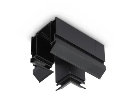 Коннектор Т-образный для корпуса в натяжной потолок Magnetic 220V 140*100*61 GL1044 BK черный