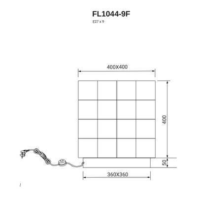Торшер Basis FL1044-9F, E27х9