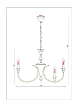 Подвесная люстра Arte Lamp COLLINETTA A4094LM-12WH, 12хE14
