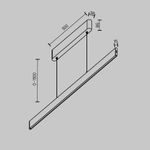 Подвесной светильник Euphoria 2700K-6000K 36вт 90° IP 20, P109PL-36W2.7-6K-W. TM Maytoni