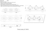 Светильник встраиваемый Crystal Lux CLT 002C3 BL 1400/237