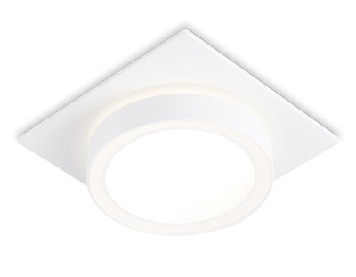 Светильник встраиваемый TN52421 WH/FR белый/белый матовый GX53 max 12W 105*105*45