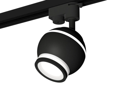 Комплект трекового светильника XT1102075 SBK/FR черный песок/белый матовый MR16 GU5.3 LED 3W 4200K (A2521, C1102, N7121)