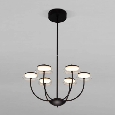 Потолочный светильник со стеклянным плафоном 50388 LED Черный, LED