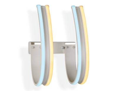 Настенный светодиодный светильник FL164/2 белый LED 3000K/6400K 42W 410*250*220