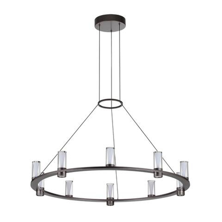 7143/70L HIGHTECH ODL26 513 светильник темный никель/акрилл/металл IP20 LED 60W 3830Лм 3000K 180° 220V DEFANCE