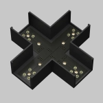 Коннектор питания X-образный Elasity, TRA160CX-11B. TM Maytoni