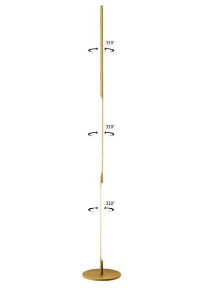 Торшер Crystal Lux LARGO PT25W GOLD 0781/625