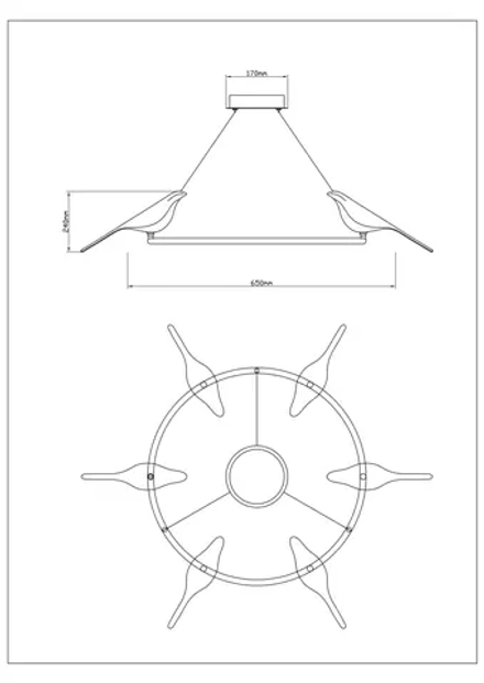 Подвесной светильник Divinare SUMMER 1188/06 LM-42, 1хLED