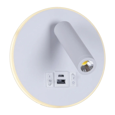 86203-9.2-001KT LED12W+USB WT светильник настенный Reluce, LED