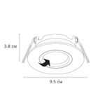 Точечный встраиваемый светильник Arte Lamp GIRO A2867PL-1WH, 1хGU10