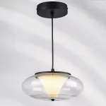 612117 Люстра PALERMO 8W LED 350LM G ЧЕРНЫЙ/ПРОЗРАЧНЫЙ 3000K Lightstar