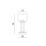 Декоративная настольная лампа Divinare VOLTURN 1243/17 TL-15, 1хLED