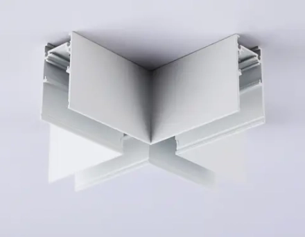 Коннектор X-образный для накладного шинопровода Magnetic GL3375 WH белый 170*170*53.7
