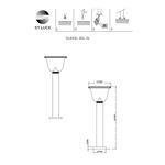SL9502.405.01 Светильник уличный наземный ST-Luce Черный/Черный, Прозрачный LED 1*2W 3000-6000K