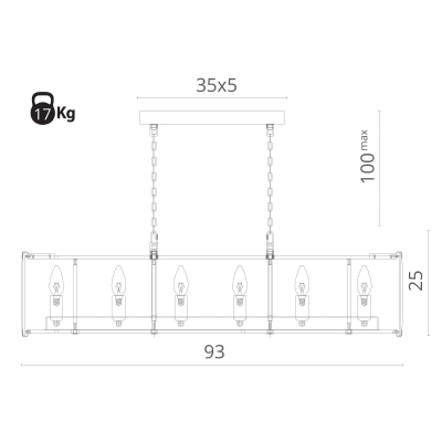 Подвесная люстра Divinare OSTIN 1100/02 SP-12, 12хE14
