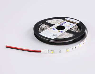 Светодиодная лента GS1802 5050 30Led/ 7.2W m/ 12V IP20 4500K/ 5000*10*1.87mm/ кратность резки 100mm (2 конт.)