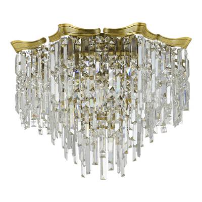 SL1659.302.07 Светильник потолочный ST-Luce Латунь/Прозрачный E14 7*60W