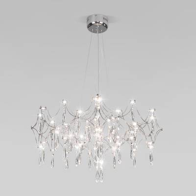 Подвесной светодиодный светильник с фигурным хрусталем 443/1