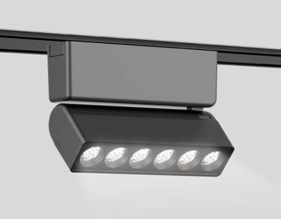 Светильник светодиодный трековый для шинопровода Magnetic Ultra Slim GV1469 BK черный IP20 6W 4200K 48V 24° 122*26*80