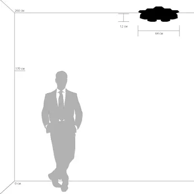 750162 Люстра потол FAVO LED-80W 3840LM Silver 3000K Lightstar