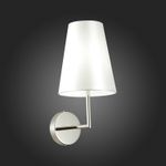 SLE105901-01 Светильник настенный Никель/Белый E14 1*40W