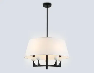 Светильник на штанге LH75150/5 BK/FR черный/белый матовый E14*5 max 40W D580*590