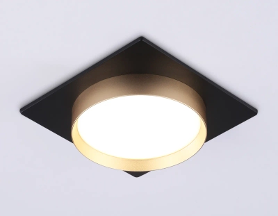 Светильник встраиваемый TN5232 BK/GD черный/золото GX53 max 12W 110*110*35