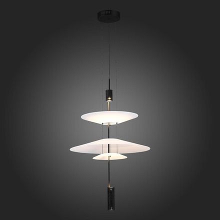 SL6101.413.01 Люстра подвесная ST-Luce Черный/Белый LED 1*15W 3000K