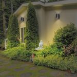 358294 STREET NT19 395 черный Ландшафтный светильник IP65 LED 4000K 4W+4W 220V OPAL