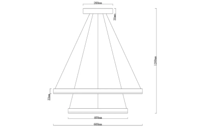 Подвесная люстра Arte Lamp SIREN A2548SP-75BK, 1хLED