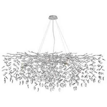 4970/14 HALL ODL24 615 матов.серебристый/алюмин./хрусталь Люстра G9 14*40W DELICA