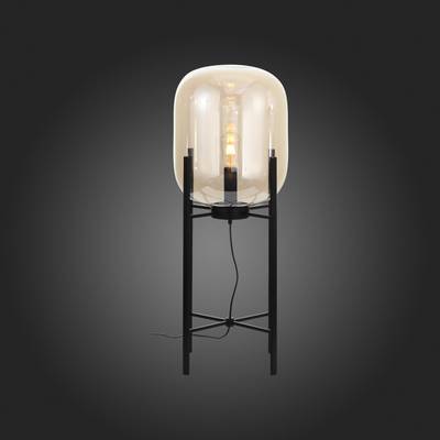 SL1050.515.01 Торшер ST-Luce Черный/Коньячный E27 1*40W (из 2-х коробок)