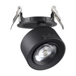 358944 SPOT NT22 266 черный Светильник встраиваемый светодиодный IP20 LED 4000К 18W 220V EDDY