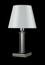 Настольная лампа Crystal Lux NICOLAS LG1 NICKEL/WHITE 3400/501
