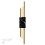 4361/10WL MIDCENT ODL23 221 черный мрамор/золотистый металл Настенный св-к IP20 LED 10W 3000K 625Лм MARMI