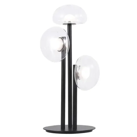 Настольная лампа Crystal Lux BOSQUE LG3 BLACK/TRANSPARENT 0270/503