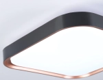 Потолочный светодиодный светильник FZ1271 BK/PGD черный/розовое золото 27W 5000K 350*350*60 (Без ПДУ)