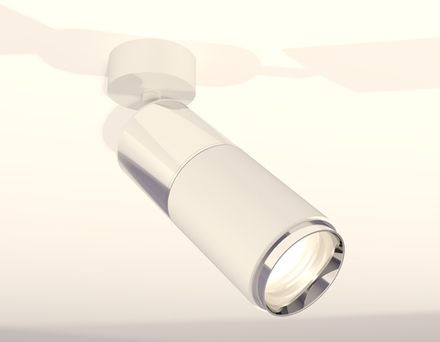 Комплект поворотного светильника XM6312017 SWH/PSL белый песок/серебро полированное MR16 GU5.3 (A2202, C6305, A2060, C6312, N6132)