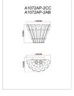 Настенный светильник Arte Lamp FLORIZEL A1072AP-2CC, 2хE14