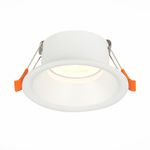 ST201.508.01 Св-к встр. Мат. белый GU10 1*50W  D89xH40 220V Без ламп