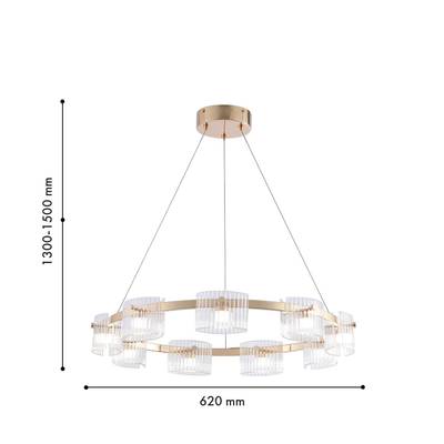 Подвесная люстра Ori 4248-9P. ТМ Favourite