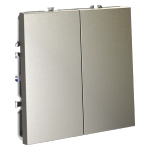 VLS020604 Выключатель с самовозвратом встраиваемый VOLTUM S70 двухклавишный 10А, (шелк). (ТМ Maytoni)