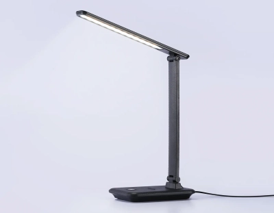 Светодиодная настольная лампа с диммером DE503 BK черный LED 3000-6400K 9W