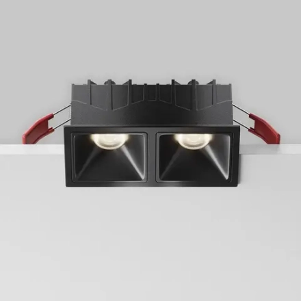 Встраиваемый светильник Альфа / Alfa LED 20 Вт 4000 К 50°, DL043-02-10W4K-SQ-B-1. TM Maytoni